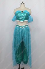 画像1: 高品質 実物撮影 ジャスミン プリンセス  アラジンと魔法のランプ アラジン Aladin 風 コスプレ衣装 コスチューム オーダーメイド (1)