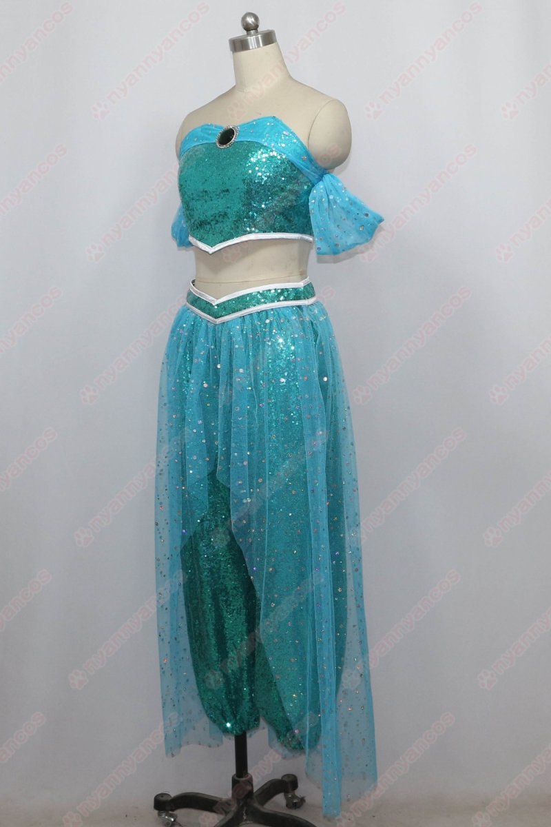 画像3: 高品質 実物撮影 ジャスミン プリンセス  アラジンと魔法のランプ アラジン Aladin 風 コスプレ衣装 コスチューム オーダーメイド (3)