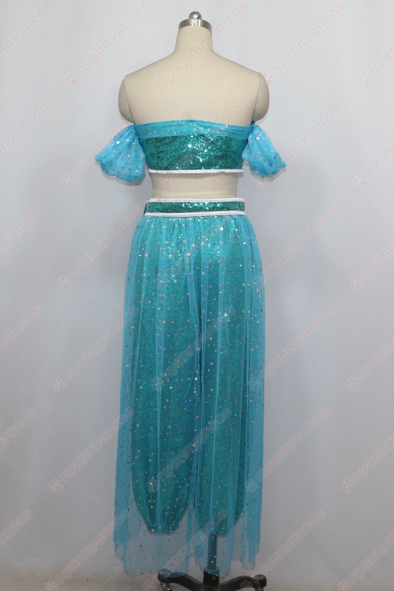 画像5: 高品質 実物撮影 ジャスミン プリンセス  アラジンと魔法のランプ アラジン Aladin 風 コスプレ衣装 コスチューム オーダーメイド (5)