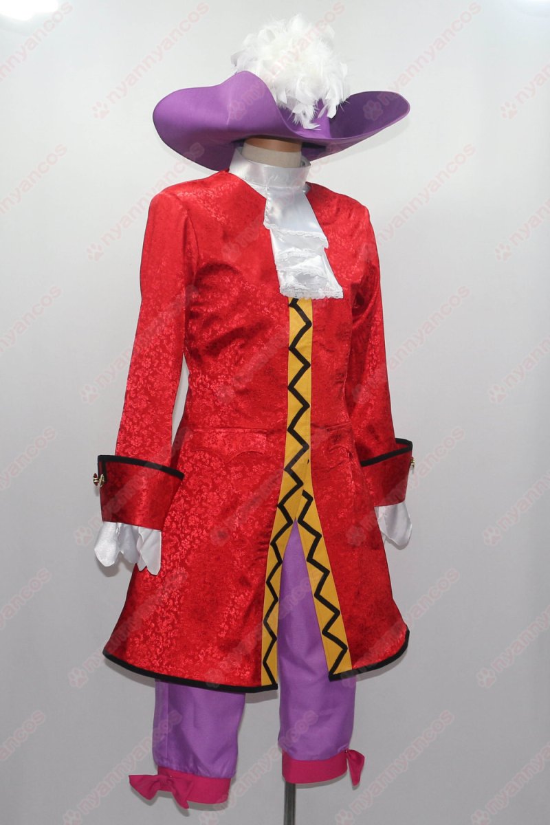 画像2: 高品質 実物撮影 フック船長 ピーター・パン 風 コスプレ衣装 コスチューム オーダーメイド (2)