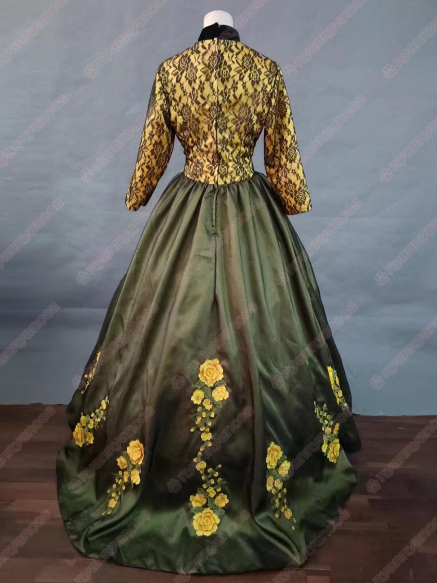 画像3: 高品質 実物撮影 継母 トレメイン夫人 シンデレラ Cinderella プリンセス ドレス ハロウィン お姫様 風 コスプレ衣装 コスチューム オーダーメイド (3)