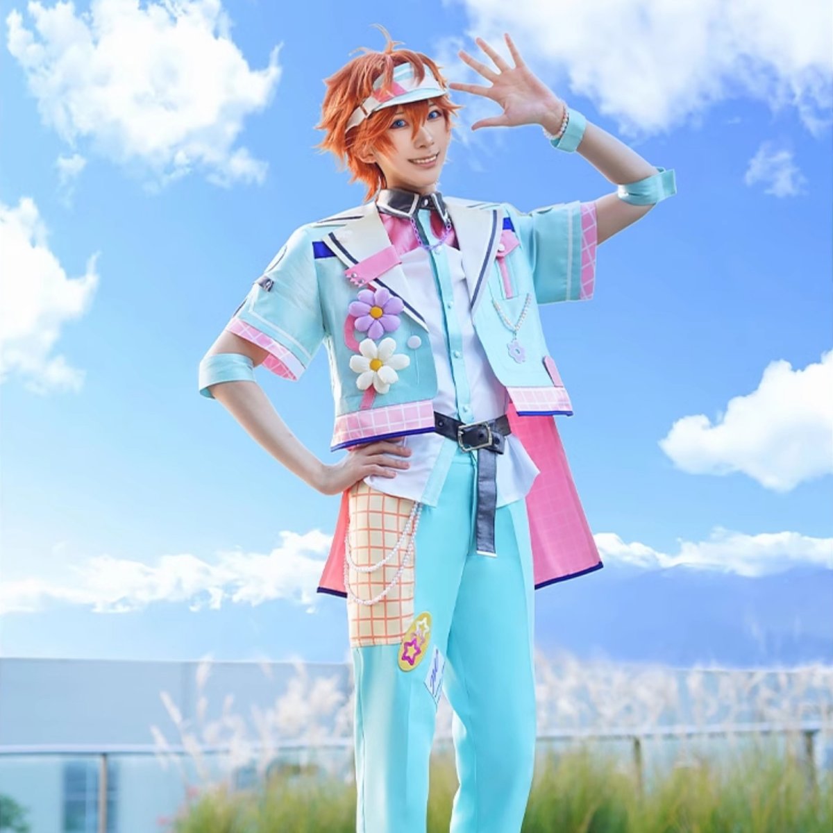画像1: 高品質 実物撮影 明星スバル 春川宙 漣ジュン クロススカウト・ハッピーチャーム Sunny Side あんさんぶるスターズ! あんスタ 風 コスチューム コスプレ衣装  オーダーメイド (1)