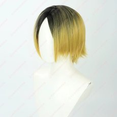 画像3: 高品質 実物撮影  孤爪研磨 ハイキュー 風  コスプレウィッグ かつら cosplay wig 耐熱ウィッグ 専用ネット付 (3)