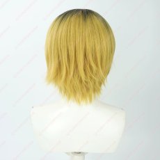 画像4: 高品質 実物撮影  孤爪研磨 ハイキュー 風  コスプレウィッグ かつら cosplay wig 耐熱ウィッグ 専用ネット付 (4)