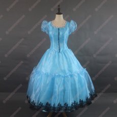 画像1: 高品質 実物撮影  アリス 不思議の国のアリス  プリンセス ドレス  ハロウィン お姫様 風 コスプレ衣装 コスチューム オーダーメイド (1)