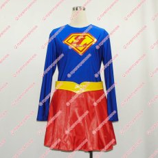 画像6: 高品質 実物撮影 スーパーガール Supergirl 風 コスプレ衣装 コスチューム オーダーメイド (6)