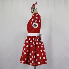 画像4: 高品質 実物撮影 ミニー  風 コスプレ衣装 コスチューム オーダーメイド (4)