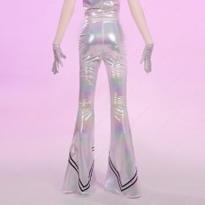 画像10: 高品質 実物撮影 ポリエステル パンスト パンティ&ストッキングwithガーターベルト  風 コスプレ衣装 コスチューム (10)