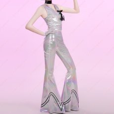 画像3: 高品質 実物撮影 ポリエステル パンスト パンティ&ストッキングwithガーターベルト  風 コスプレ衣装 コスチューム (3)