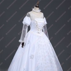 画像2: 高品質 実物撮影  白の女王 不思議の国のアリス  プリンセス ドレス  ハロウィン お姫様 風 コスプレ衣装 コスチューム オーダーメイド (2)