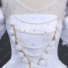 画像3: 高品質 実物撮影  白の女王 不思議の国のアリス  プリンセス ドレス  ハロウィン お姫様 風 コスプレ衣装 コスチューム オーダーメイド (3)