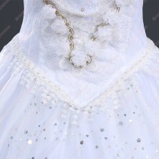 画像4: 高品質 実物撮影  白の女王 不思議の国のアリス  プリンセス ドレス  ハロウィン お姫様 風 コスプレ衣装 コスチューム オーダーメイド (4)