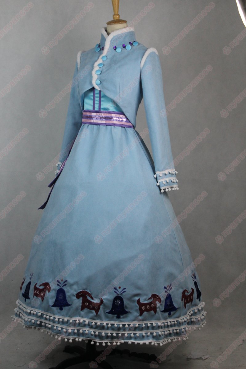 画像3: 高品質 実物撮影 アナ Anna FROZEN アナと雪の女王 アナ雪 家族の思い出 風 コスプレ衣装 コスチューム オーダーメイド (3)