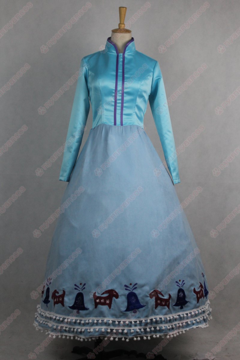 画像5: 高品質 実物撮影 アナ Anna FROZEN アナと雪の女王 アナ雪 家族の思い出 風 コスプレ衣装 コスチューム オーダーメイド (5)