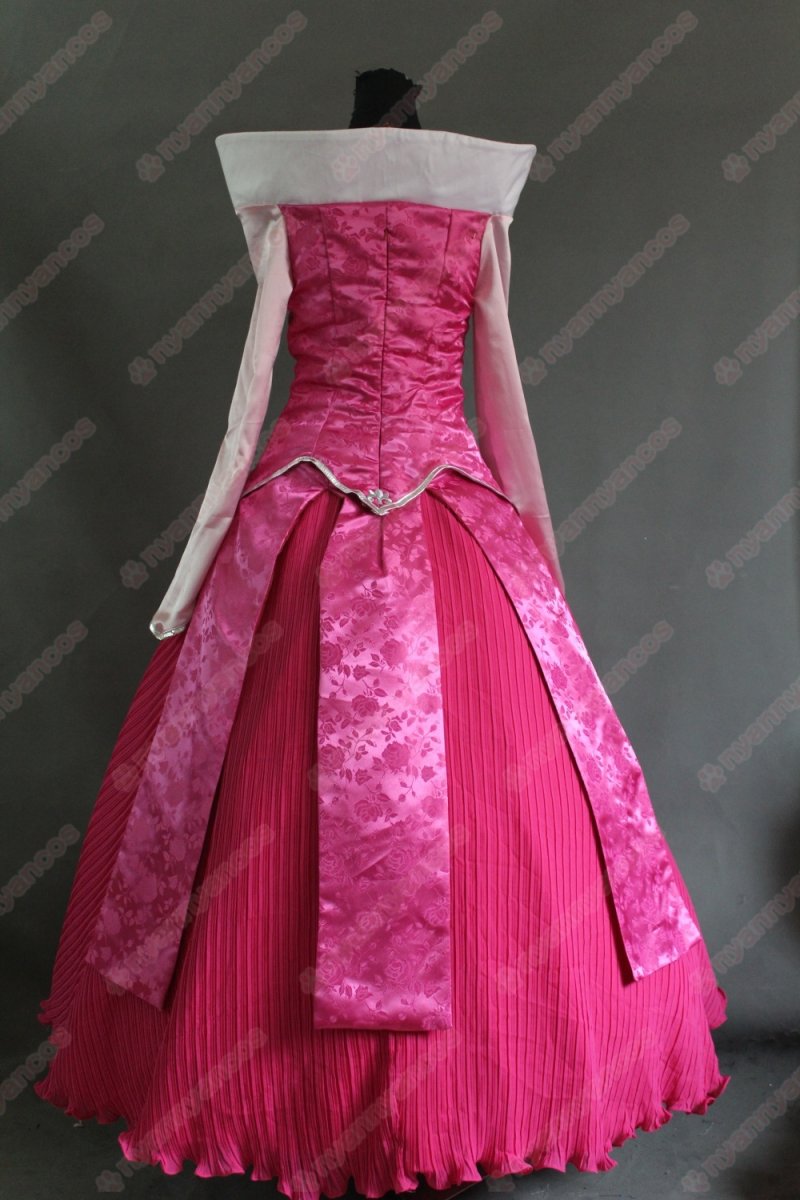 画像3: 高品質 実物撮影 オーロラ姫 眠り姫 プリンセス ドレス 眠れる森の美女  ハロウィン お姫様 風 コスプレ衣装 コスチューム オーダーメイド (3)