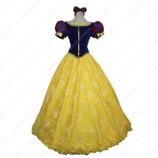 画像1: 高品質 実物撮影 白雪姫  プリンセス ドレス  ハロウィン お姫様 風 マント付き コスプレ衣装 コスチューム オーダーメイド (1)