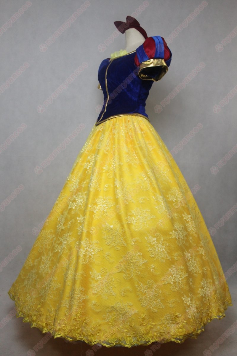 画像3: 高品質 実物撮影 白雪姫  プリンセス ドレス  ハロウィン お姫様 風 マント付き コスプレ衣装 コスチューム オーダーメイド (3)