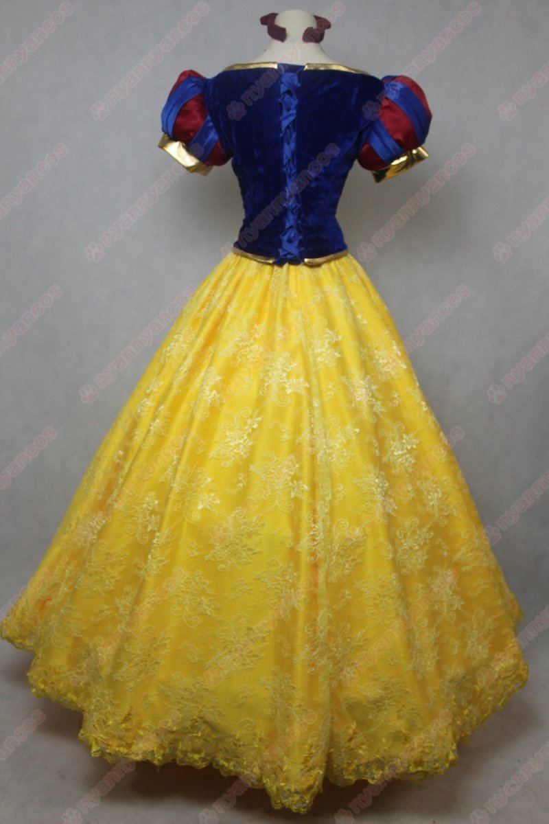 画像4: 高品質 実物撮影 白雪姫  プリンセス ドレス  ハロウィン お姫様 風 マント付き コスプレ衣装 コスチューム オーダーメイド (4)