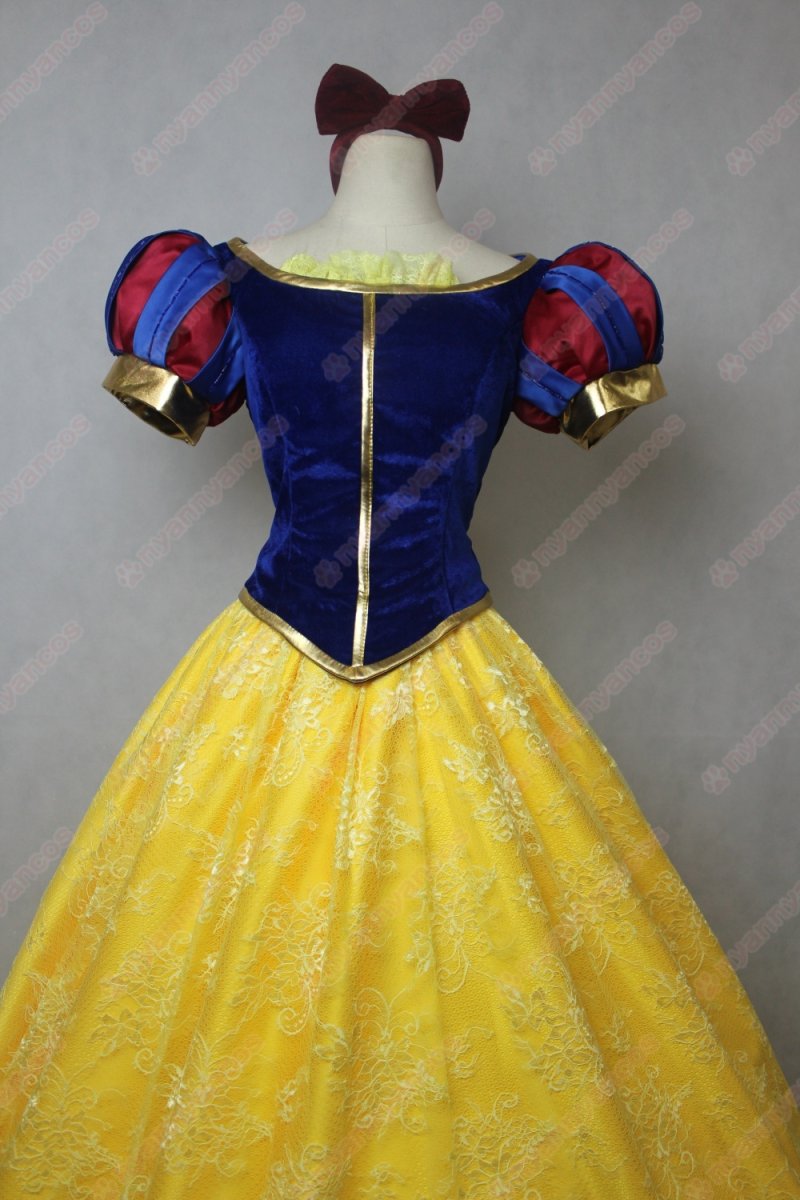 画像5: 高品質 実物撮影 白雪姫  プリンセス ドレス  ハロウィン お姫様 風 マント付き コスプレ衣装 コスチューム オーダーメイド (5)