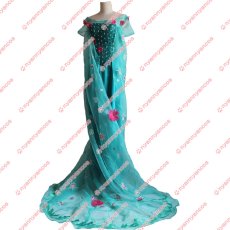 画像1: 高品質 実物撮影 アナと雪の女王 エルサのサプライズ Frozen Fever エルサ Elsa 風 ハロウィン お姫様    コスプレ衣装 コスチューム オーダーメイド (1)