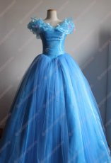 画像1: 高品質 実物撮影 シンデレラ Cinderella プリンセス ドレス ハロウィン お姫様 風 コスプレ衣装 コスチューム オーダーメイド (1)