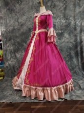 画像4: 高品質 実物撮影 ベル 美女と野獣 プリンセス ドレス ハロウィン お姫様 風 コスプレ衣装 コスチューム オーダーメイド (4)