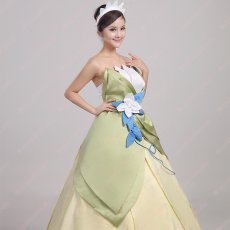 画像3: 高品質 実物撮影 ティアナ The Princess and the Frog プリンセスと魔法のキス ハロウィン お姫様 風 コスプレ衣装 コスチューム オーダーメイド (3)
