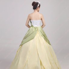 画像4: 高品質 実物撮影 ティアナ The Princess and the Frog プリンセスと魔法のキス ハロウィン お姫様 風 コスプレ衣装 コスチューム オーダーメイド (4)