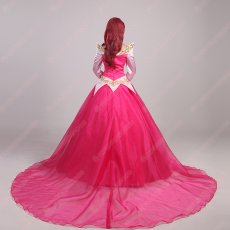 画像3: 高品質 実物撮影 オーロラ姫 眠り姫 プリンセス ドレス 眠れる森の美女  ハロウィン お姫様 風 コスプレ衣装 コスチューム オーダーメイド (3)