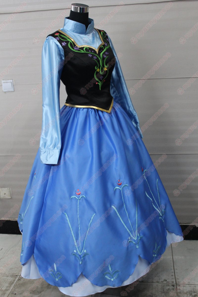 画像4: 高品質 実物撮影 アナ Anna FROZEN アナと雪の女王 アナ雪 風 コスプレ衣装 コスチューム オーダーメイド (4)