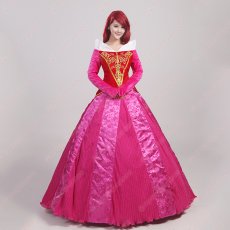 画像1: 高品質 実物撮影 オーロラ姫 眠り姫 プリンセス ドレス 眠れる森の美女  ハロウィン お姫様 風 コスプレ衣装 コスチューム オーダーメイド (1)