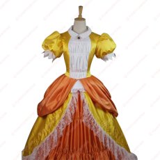 画像4: 高品質 実物撮影  Daisy デイジー  スーパーマリオ 風 ハロウィン お姫様 プリンセス ドレス コスプレ衣装 コスチューム オーダーメイド (4)