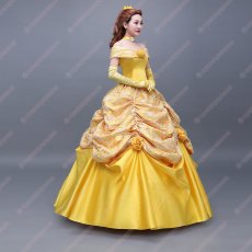 画像2: 高品質 実物撮影 ベル 美女と野獣 プリンセス ドレス ハロウィン お姫様 風 コスプレ衣装 コスチューム オーダーメイド (2)
