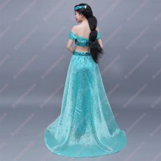 画像2: 高品質 実物撮影 ジャスミン プリンセス アラジンと魔法のランプ アラジン Aladin ハロウィン お姫様 風 コスプレ衣装 コスチューム オーダーメイド (2)