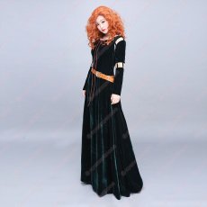 画像1: 高品質 実物撮影 メリダ プリンセス メリダとおそろしの森 Brave ハロウィン お姫様 風 コスプレ衣装 コスチューム オーダーメイド (1)