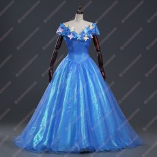 画像1: 高品質 実物撮影 シンデレラ Cinderella プリンセス ドレス ハロウィン お姫様 風 コスプレ衣装 コスチューム オーダーメイド (1)