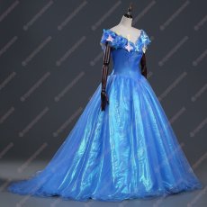 画像2: 高品質 実物撮影 シンデレラ Cinderella プリンセス ドレス ハロウィン お姫様 風 コスプレ衣装 コスチューム オーダーメイド (2)