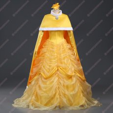 画像1: 高品質 実物撮影 ベル 美女と野獣 プリンセス ドレス ハロウィン お姫様 風 コスプレ衣装 コスチューム オーダーメイド (1)