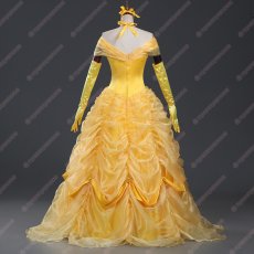 画像5: 高品質 実物撮影 ベル 美女と野獣 プリンセス ドレス ハロウィン お姫様 風 コスプレ衣装 コスチューム オーダーメイド (5)