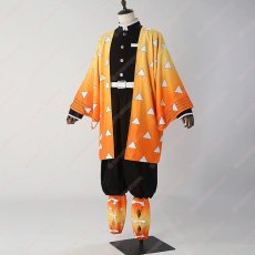画像2: 高品質 実物撮影 鬼滅の刃 我妻善逸 風  コスプレ衣装 コスチューム (2)