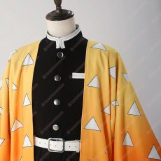 画像4: 高品質 実物撮影 鬼滅の刃 我妻善逸 風  コスプレ衣装 コスチューム (4)