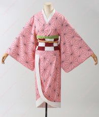 画像3: 高品質 実物撮影  竈門禰豆子 鬼滅の刃  風  コスプレ衣装 コスチューム (3)