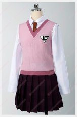 画像1: 高品質 実物撮影  赤松楓 制服  ニューダンガンロンパV3 みんなのコロシアイ新学期 風 コスプレ衣装 コスチューム (1)