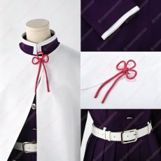 画像2: 高品質 実物撮影  栗花落カナヲ 鬼滅の刃  風  コスプレ衣装 コスチューム (2)