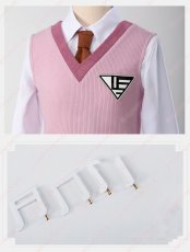 画像6: 高品質 実物撮影  赤松楓 制服  ニューダンガンロンパV3 みんなのコロシアイ新学期 風 コスプレ衣装 コスチューム (6)