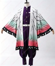 画像1: 高品質 実物撮影  胡蝶しのぶ 鬼滅の刃  風  コスプレ衣装 コスチューム (1)