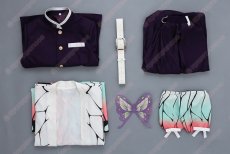 画像6: 高品質 実物撮影  胡蝶しのぶ 鬼滅の刃  風  コスプレ衣装 コスチューム (6)