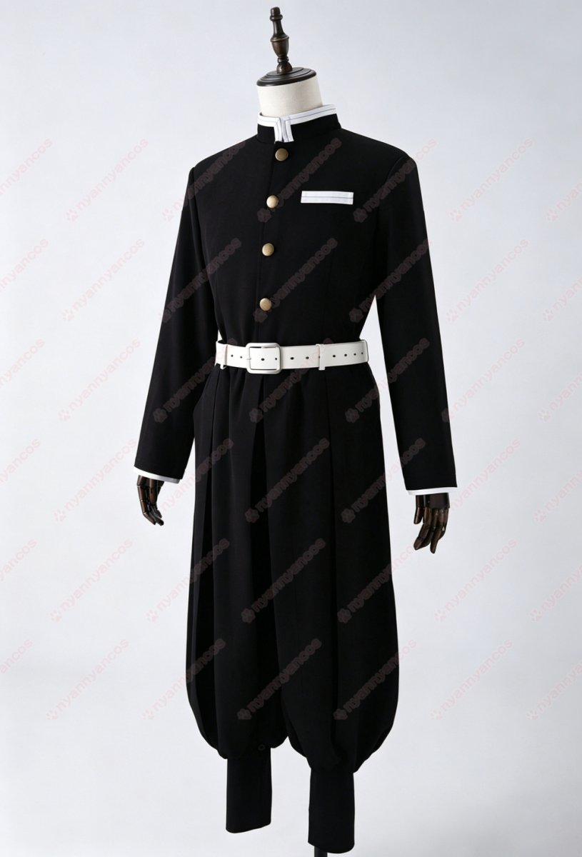 画像4: 高品質 実物撮影  鬼殺隊　隊服　制服 冨岡義勇 竈門炭治郎 我妻善逸 伊黒小芭内 煉獄杏寿郎 鬼滅の刃  刺繍Ver    風  コスプレ衣装 コスチューム (4)