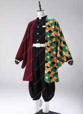 画像4: 高品質 実物撮影 鬼滅の刃 冨岡義勇 とみおかぎゆう 風  コスプレ衣装 コスチューム (4)
