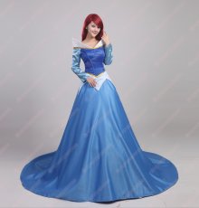 画像1: 高品質 実物撮影 オーロラ姫 眠り姫 プリンセス ドレス 眠れる森の美女  ハロウィン お姫様 風 コスプレ衣装 コスチューム オーダーメイド (1)